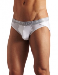 2(x)ist Mens Lift No Show Brief, White, Small