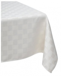 Reflections 60 by 84-Inch Oblong / Rectangle Tablecloth, Pearl