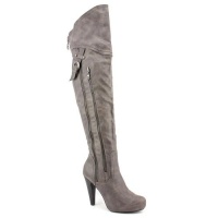 G by Guess Women's Vachela Over The Knee Boots in Dark Gray