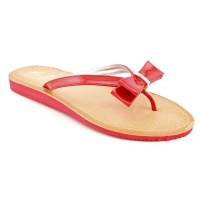 Marc Fisher Rachel Open Toe Thongs Sandals Shoes Red Womens