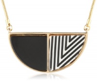 Kenneth Cole New York Striped Geometric Pendant Necklace, 19