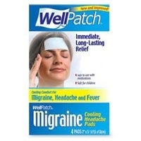 WellPatch Migraine Cooling Patch -- 4 Patches