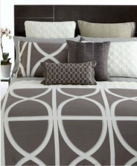 Hotel Collection Bedding, Pair of Transom Charcoal Euro Shams