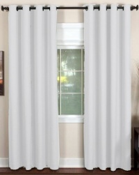 Elrene Home Fashions Essex 50W x 84L Linen Panel in White