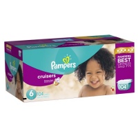 Pampers Cruisers Diapers Size 6 Economy Pack Plus 104 Count