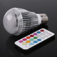 Colorful LED RGB 9W E27 Light Bulb Lamp with Remote Control