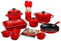 Le Creuset Cherry Red 20-piece Cookware Set