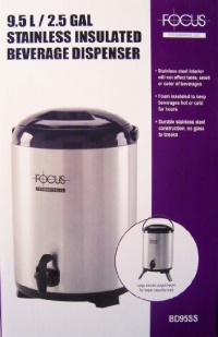 9.5L/2.5GAL Stainless Insulated Beverage Dispenser