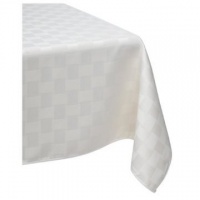 Reflections 60 by 120-Inch Oblong / Rectangle Tablecloth, Pearl