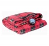 MAXSA Innovations 20014 Comfy Cruise 12V Heated Travel Blanket, Plaid