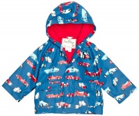 Hatley Boys 2-7 Children Vintage Cars Rain Coat, Dark Slate, 6