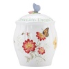 Lenox Butterfly Meadow Sentiment Cookie Jar, Cherish Yesterday Dream Tomorrow Live Today, 9-1/2-Inch