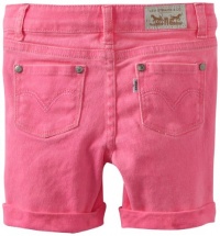 Levi's Girls 2-6X Catalina Cuffed Midi Short, Electric Pink, 6