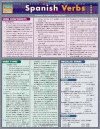 Spanish Verbs (Laminated Reference Guide; Quick Study Academic)