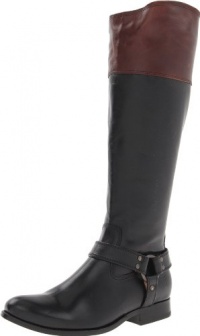 FRYE Women's Melissa Harness Leather Boot,Black Multi,9 M US