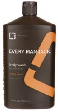 Every Man Jack Citrus Scrub Body Wash and Shower Gel-16.9, oz.