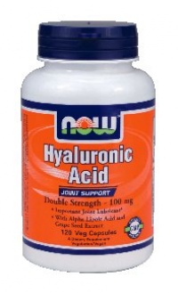 Now Foods Hyaluronic Acid 2X Plus Veg Capsules, 100 mg, 120 Count