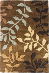 Safavieh Soho Collection SOH833A Handmade Brown New Zealand Wool Area Rug, 2-Feet by 3-Feet