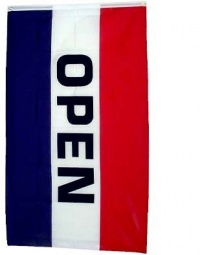 Open Flag 3x5 ft 3 x 5 NEW Large Banner SIGN