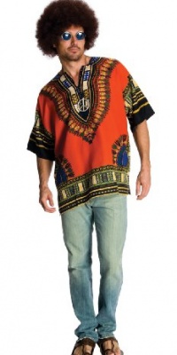 Rubie's Costume Heroes And Hombres Men's Hippie Shirt And Wig