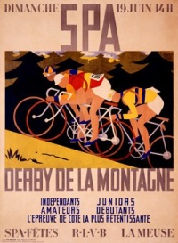 Spa Derby De La Montagne 9x12 Solid Wood Sign Wall Decor Art