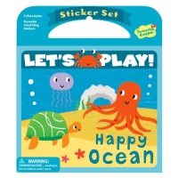 Peaceable Kingdom / Let's Play! Reusable Sticker Set 'Happy Ocean'