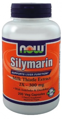 NOW Foods Silymarin/Milk Thistle Extract 2X - 300Mg, 200 Vcaps