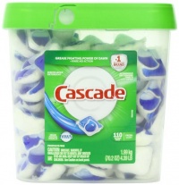 Cascade Actionpacs Dishwasher Detergent, Fresh Scent, 110 Count