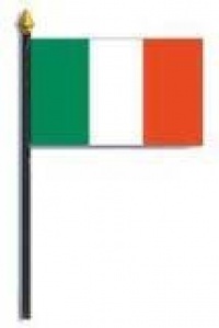 Ireland Flag 4 x 6 inch World Stick Flag made in USA by Annin