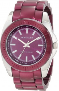 Anne Klein Women's 10/9979PRPR Purple Aluminum Bracelet Watch