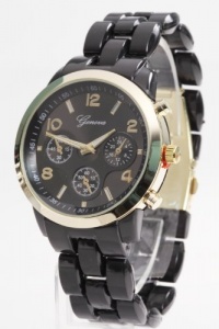 Trendy Fashion Jewelry - Chrono Bracelet Watch - By Fashion Destination (Black) | Free Shipping