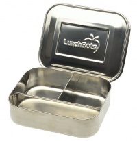 LunchBots Trio Stainless Steel Food Container, Stainless Steel