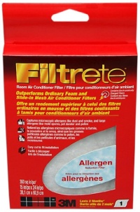 3M Filtrete Air Conditioner Filter, 15-Inch by 24-Inch (9808-12)