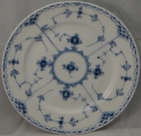 Royal Copenhagen Blue Fluted Half Lace Border Salad Plate # 573