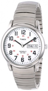 Timex Men's T20461 Easy Reader Silver-Tone Expansion Band Watch