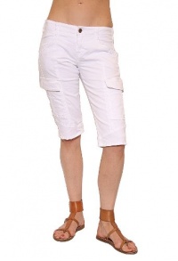 Women's J Brand Houlihan Low Rise Cargo Short in White Size 26