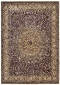 Nourison 2000 2117 Rectangle Rug, Lavender, 5.6-Feet by 8.6-Feet