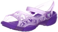 crocs 14095 Adrina Hearts S Sandal (Toddler/Little Kid),Iris/Neon Purple,10 M US Toddler