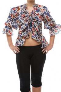 Roberto Cavalli - Fluffy Top Blouse Shirt Silk