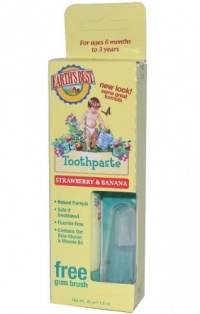 Jason Natural Toddler Toothpaste Strawberry and Banana 1.60 oz