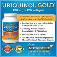 Ubiquinol GOLD, 100 mg, 120 Softgels - Kaneka QH Ubiquinol CoQ10