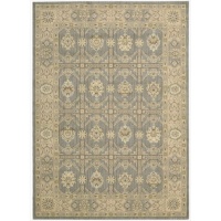 Persian Empire PE23 Rectangle Rug, 5.3-Feet by 7-1/2-Feet, Slate