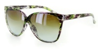 Bonnaire Trendy Translucent Frame Sunglasses in Five Gorgeous Colors, 100%UV (Earth w/Amber Lens)