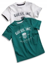 GUESS Kids Baby Boy GUESS Kids INC Screen Tee (12-24M), WHITE (24M)