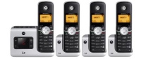 MOTOROLA L404 DECT 6.0 Cordless Phone with Caller ID, Digital Answering Machine and Speakerphone (4 Handset System)