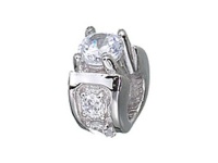 Zable (tm) Sterling Silver Engagement Ring Pandora Compatible Bead / Charm