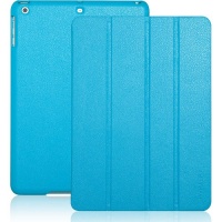 INVELLOP Caribbean Blue Leatherette Case Cover for Apple iPad Air 5g 5th Generation