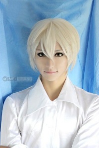 Taobaopit APH Arthur Kirkland Costume Short White Party Cosplay Wig