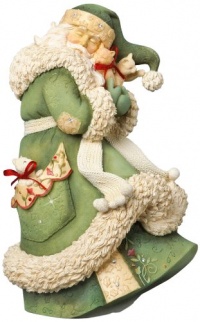 Enesco Heart of Christmas Santa with Kittens Figurine, 8.58-Inch