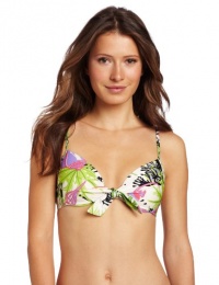 Nanette Lepore Women's Waikiki Reef Diva Bikini Top, Ivory, Small